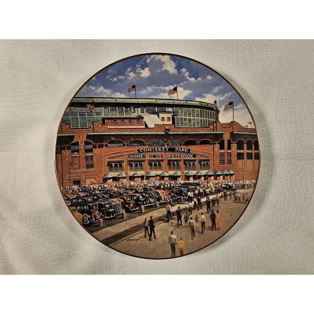 Comiskey Park - Take Me‎ Out to the Ball Game Bradford Plate - NIB (SH3U)